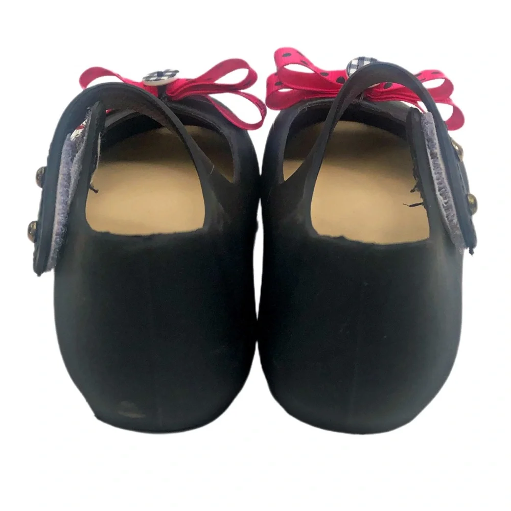 Ifans Toddler Black Rubber Mary Janes Size 8